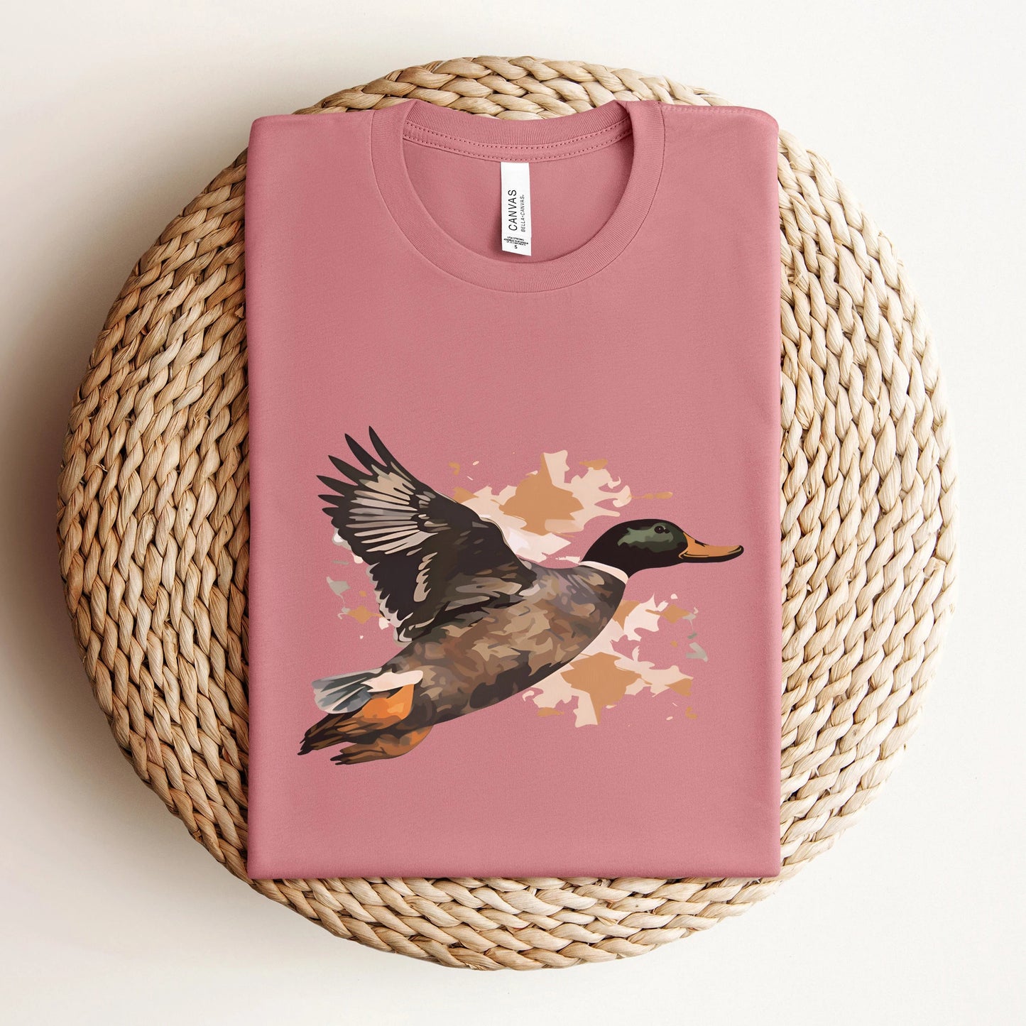 Camo Mallard Duck Graphic Unisex t-shirt