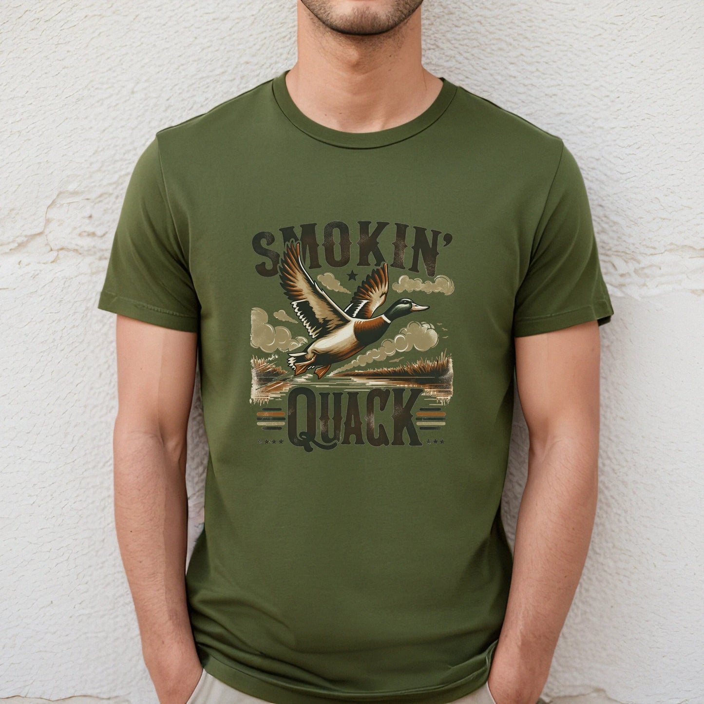 Smokin' Quack Graphic Unisex t-shirt