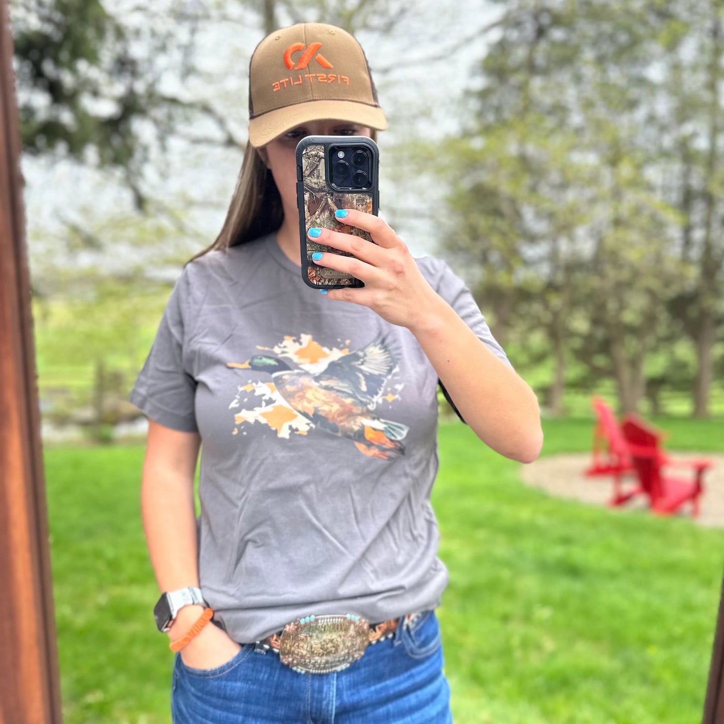 Camo Mallard Duck Graphic Unisex t-shirt