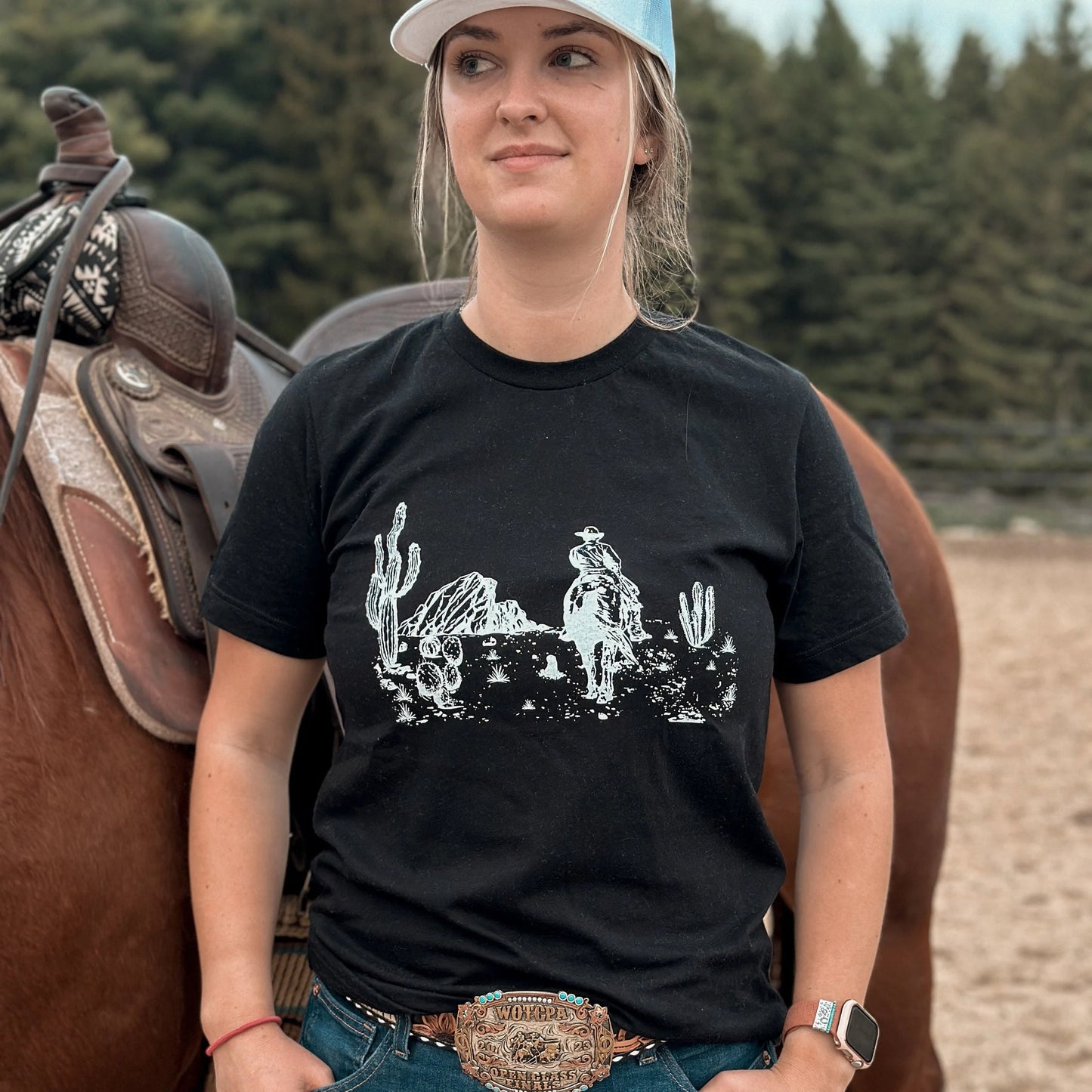 Lonesome Desert Cowboy Graphic Unisex Tee
