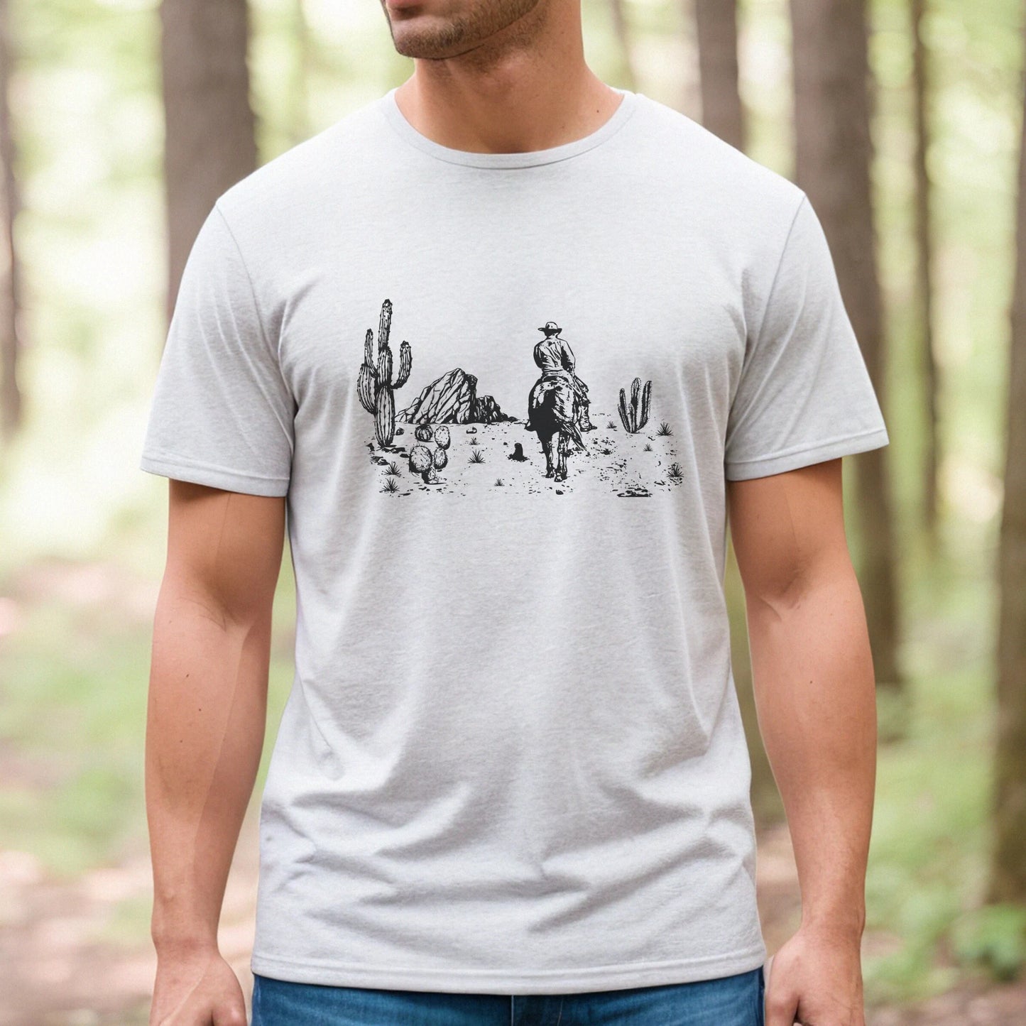 Lonesome Desert Cowboy Graphic Unisex Tee