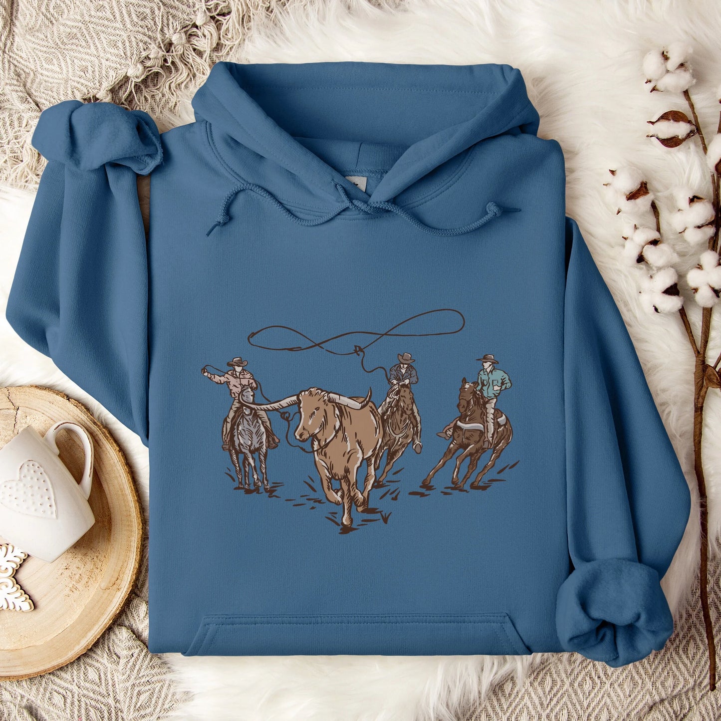 Roping Steers Unisex Graphic Hoodie