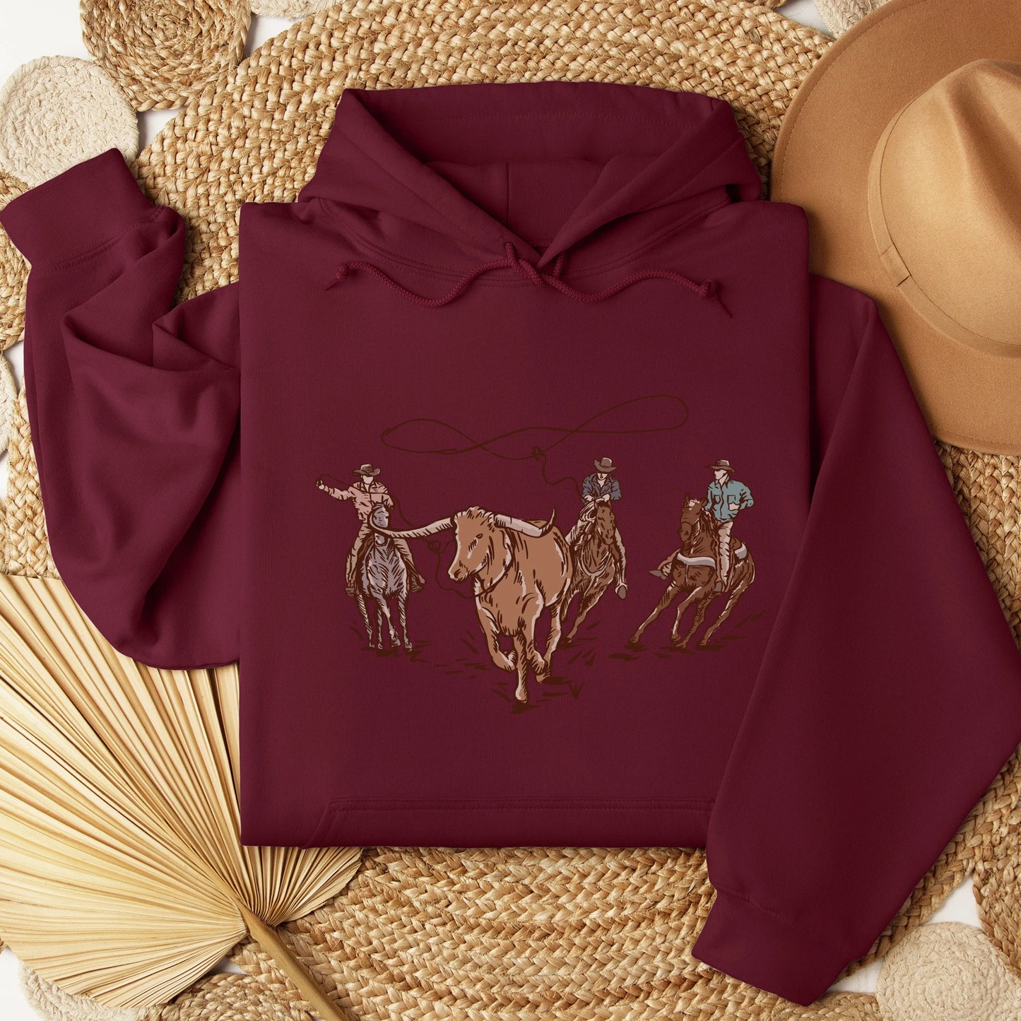 Roping Steers Unisex Graphic Hoodie
