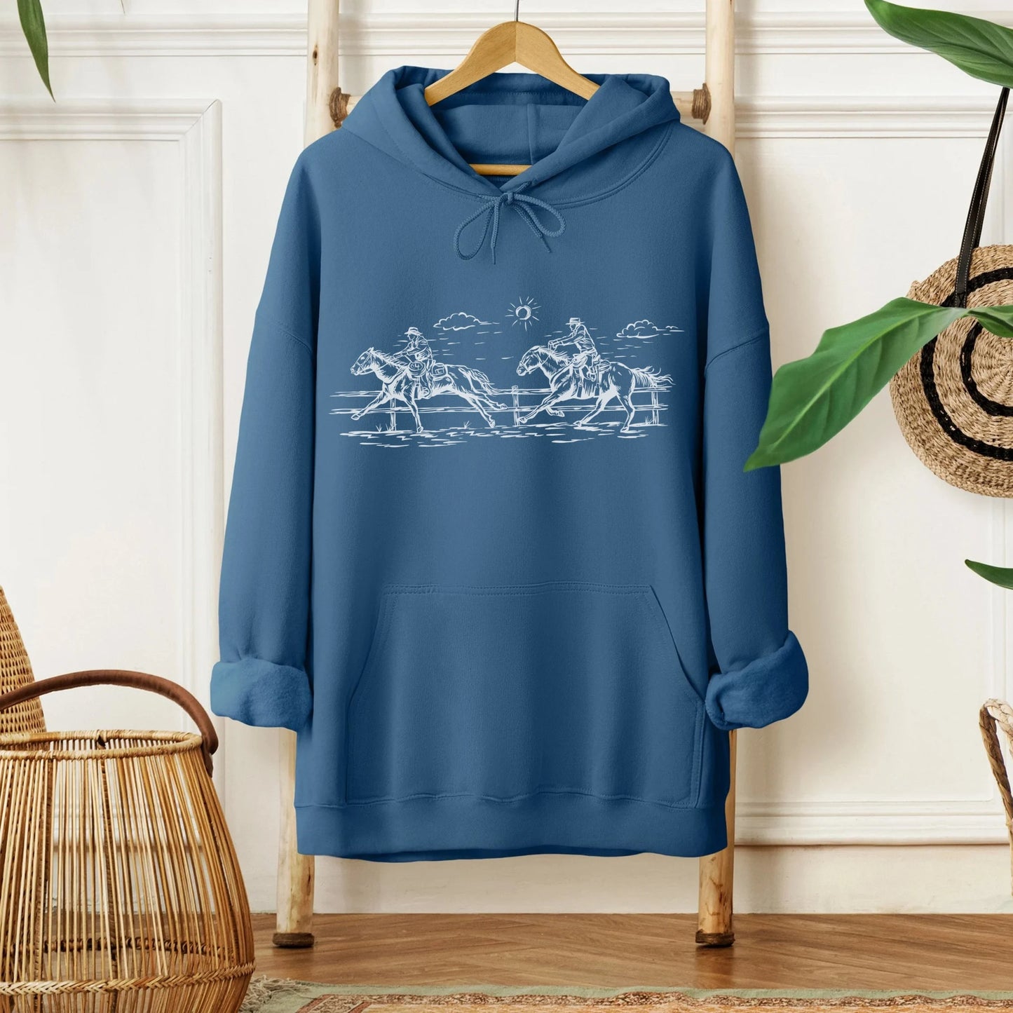 Racing Cowboys Unisex Graphic Hoodie
