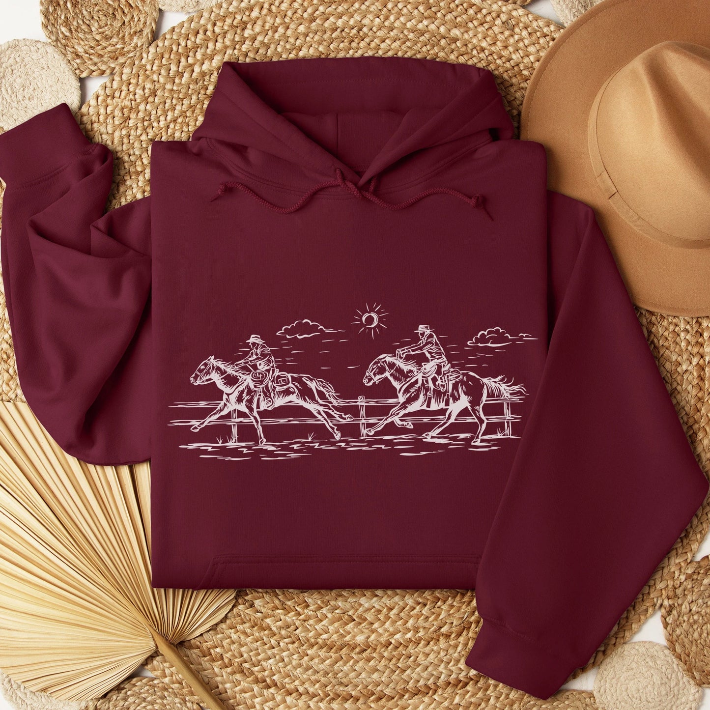 Racing Cowboys Unisex Graphic Hoodie
