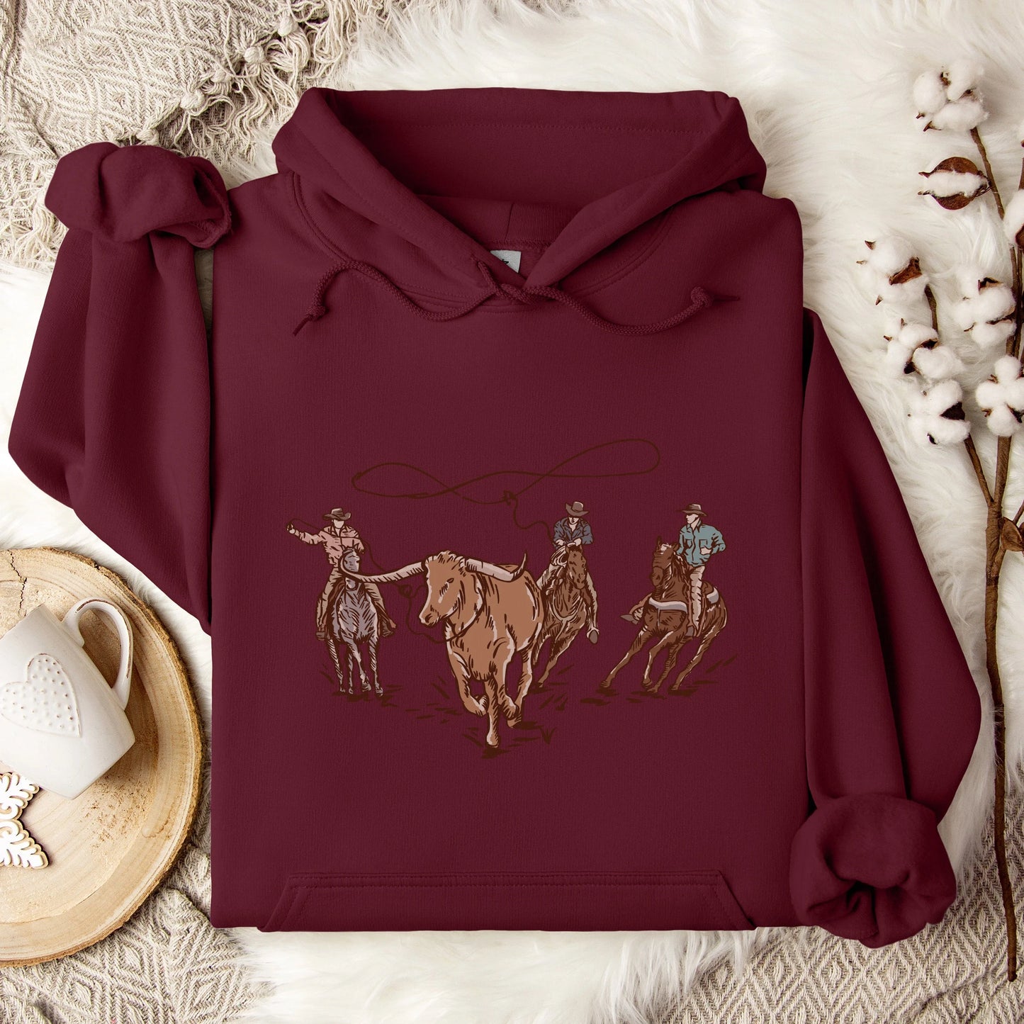 Roping Steers Unisex Graphic Hoodie