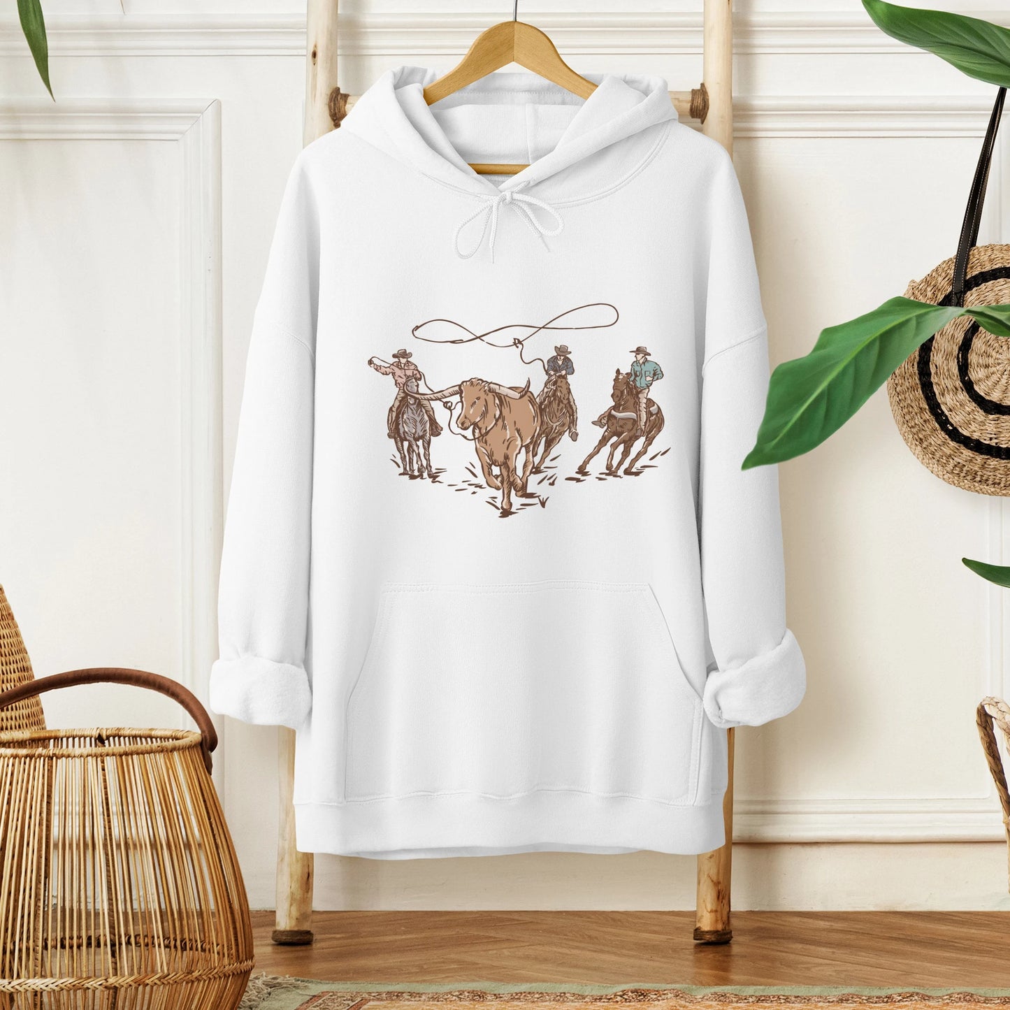 Roping Steers Unisex Graphic Hoodie