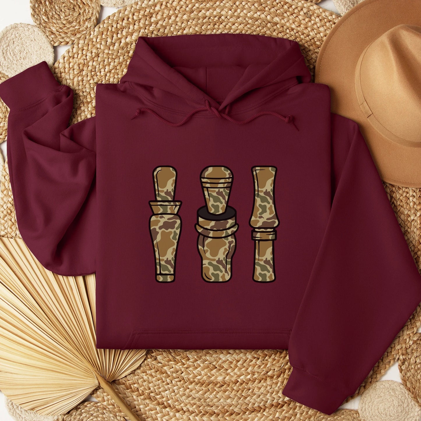 Duck Camo Calls Graphic Hoodie