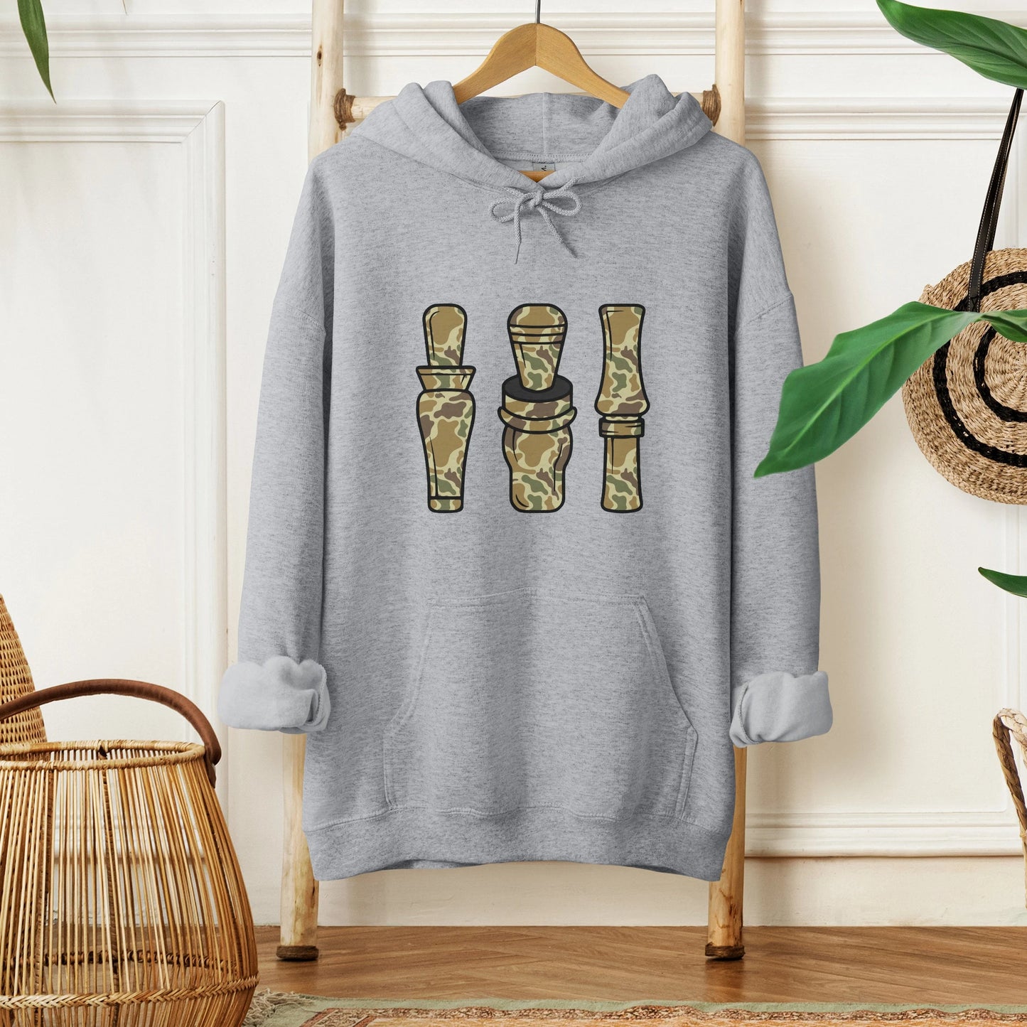 Duck Camo Calls Graphic Hoodie