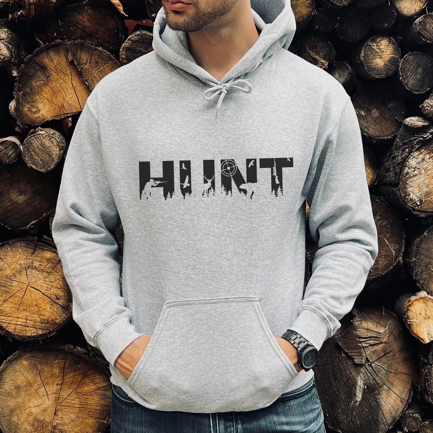 HUNT Graphic Unisex Hoodie