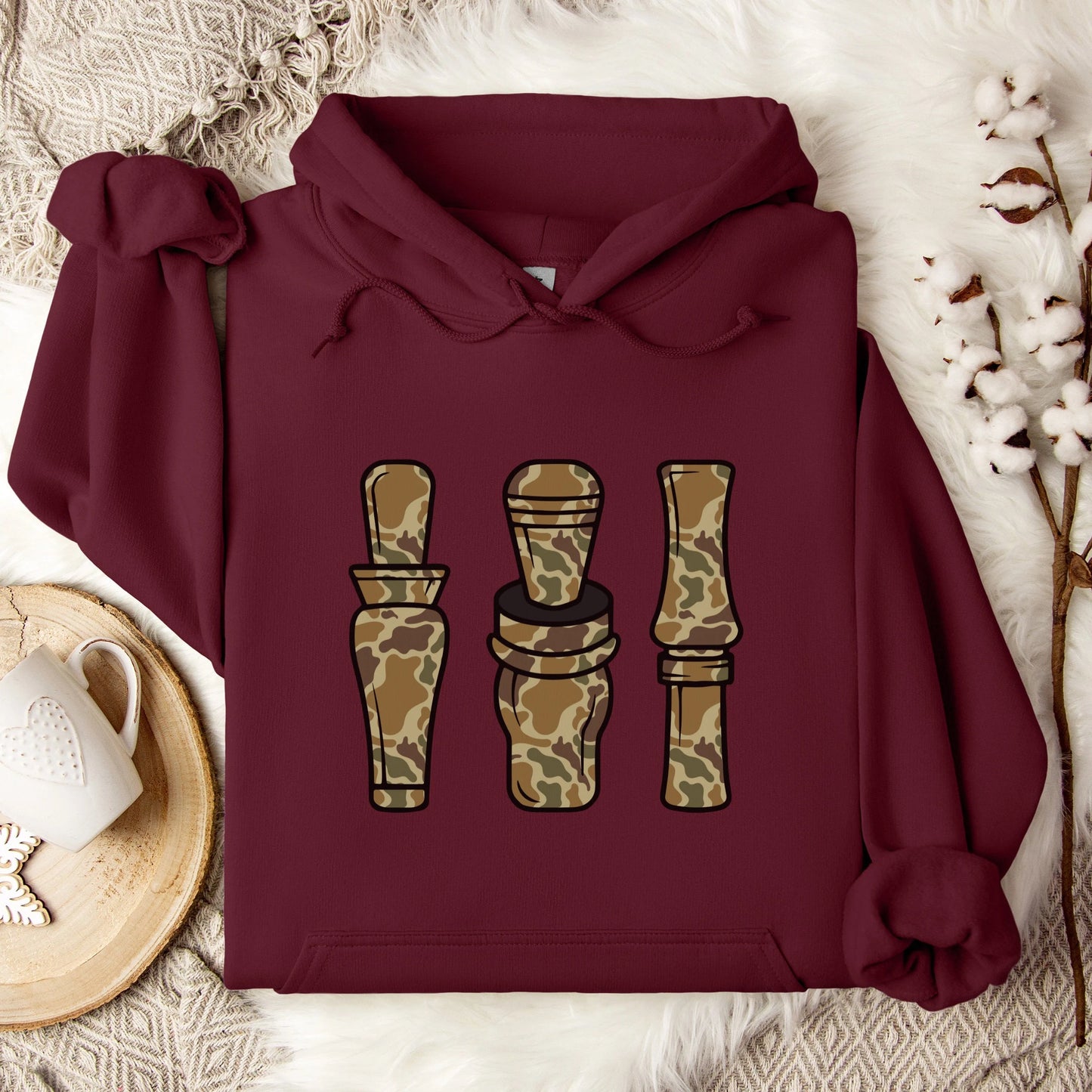Duck Camo Calls Graphic Hoodie