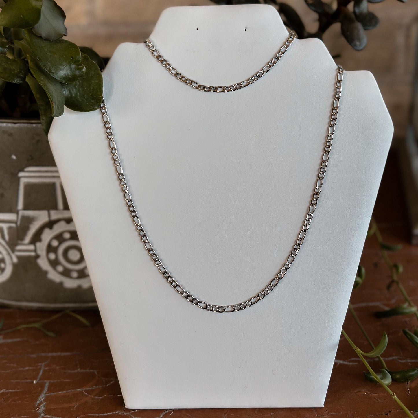Figaro 4mm Chain Bracelet (2 Colours)