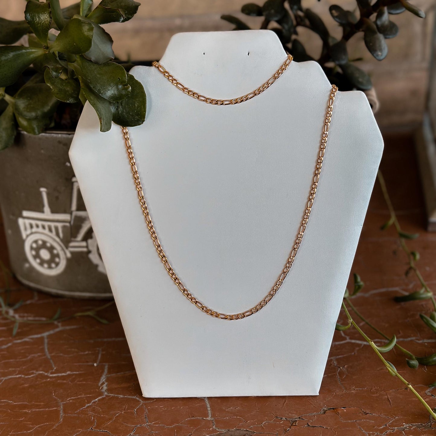 Figaro 4mm Chain Bracelet (2 Colours)