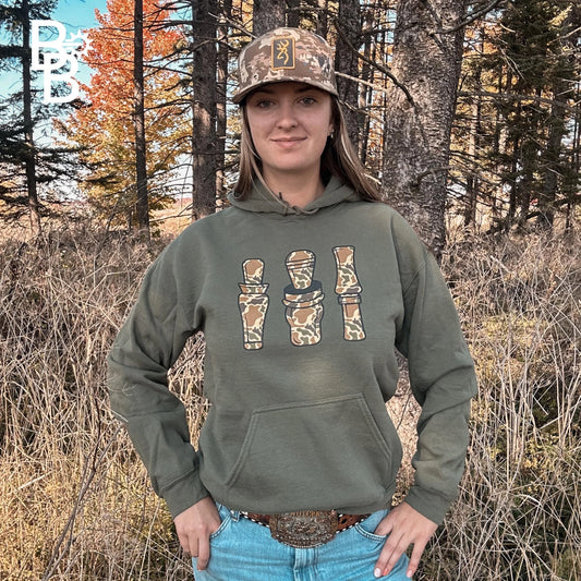 Duck Camo Calls Graphic Hoodie