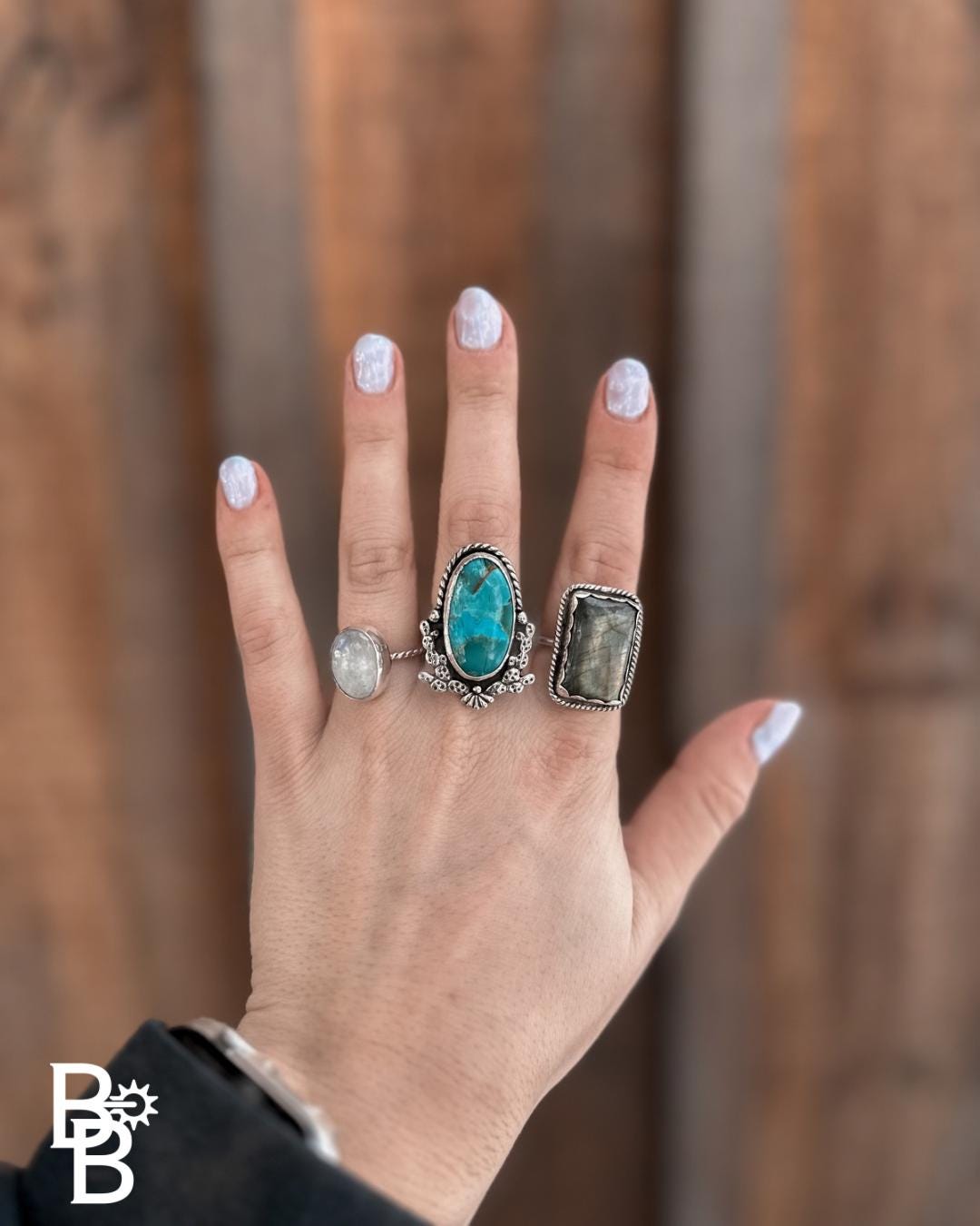 Rainbow Moonstone Ring (Size 7)