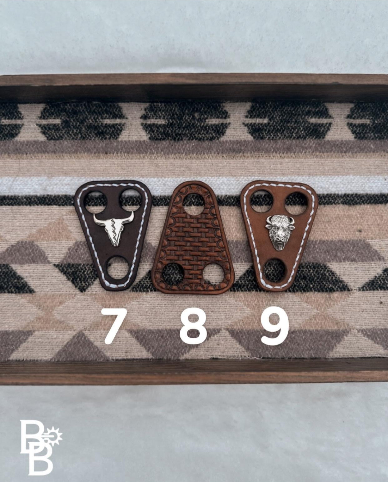 Tooled Leather Wild Rag Slides