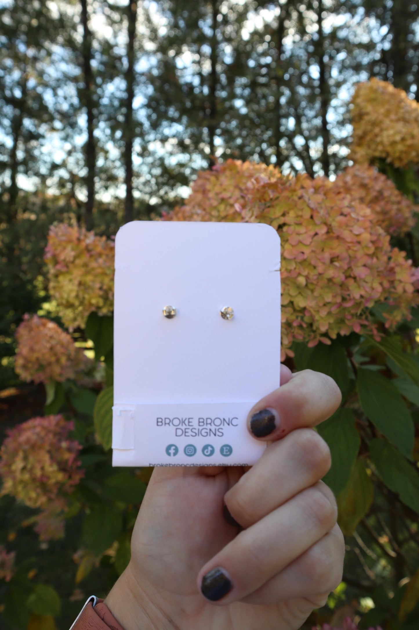 Mother of Pearl Sterling Silver Stud Earrings