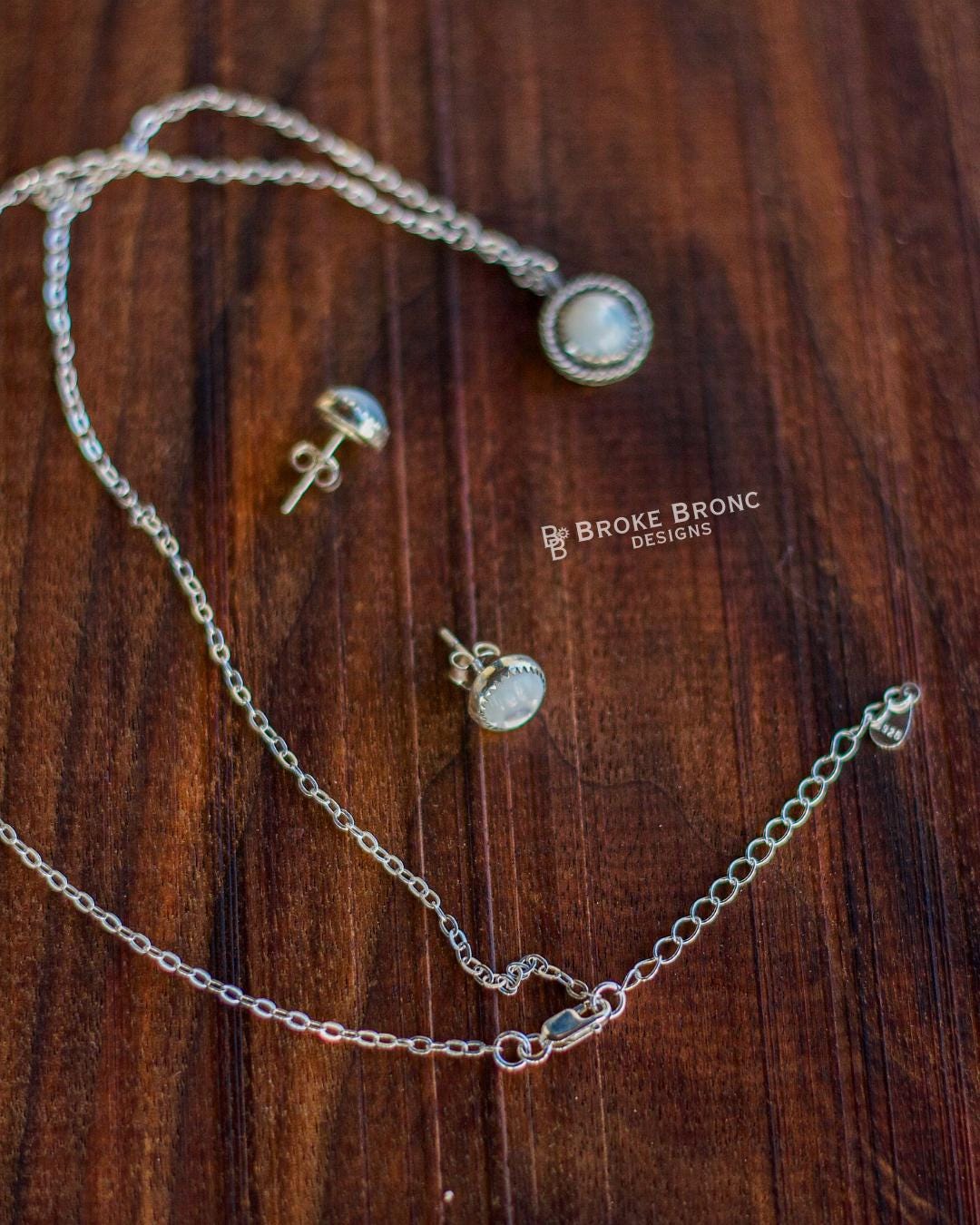 Mother of Pearl Sterling Silver Necklace