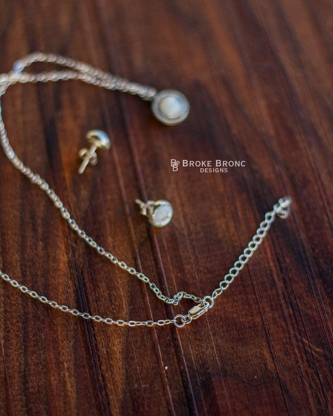 Mother of Pearl Sterling Silver Necklace