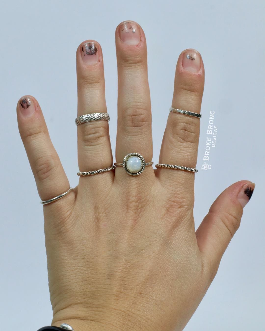 Mother of Pearl Sterling Silver Ring