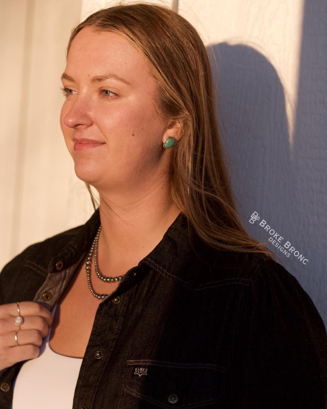 Carico Lake Turquoise Sterling Silver Stud Earrings