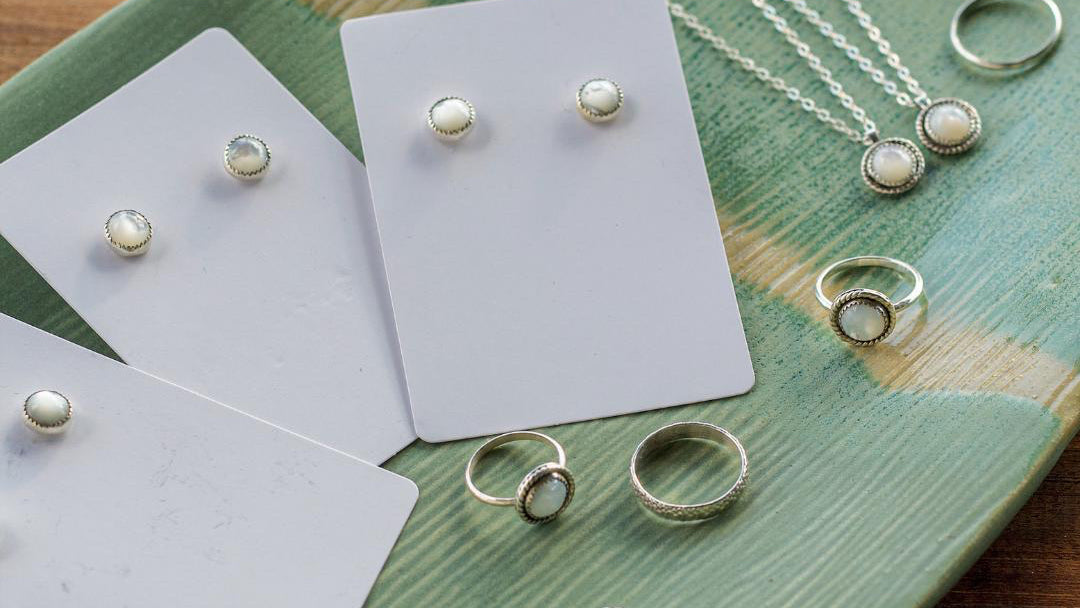 Mother of Pearl Sterling Silver Necklace