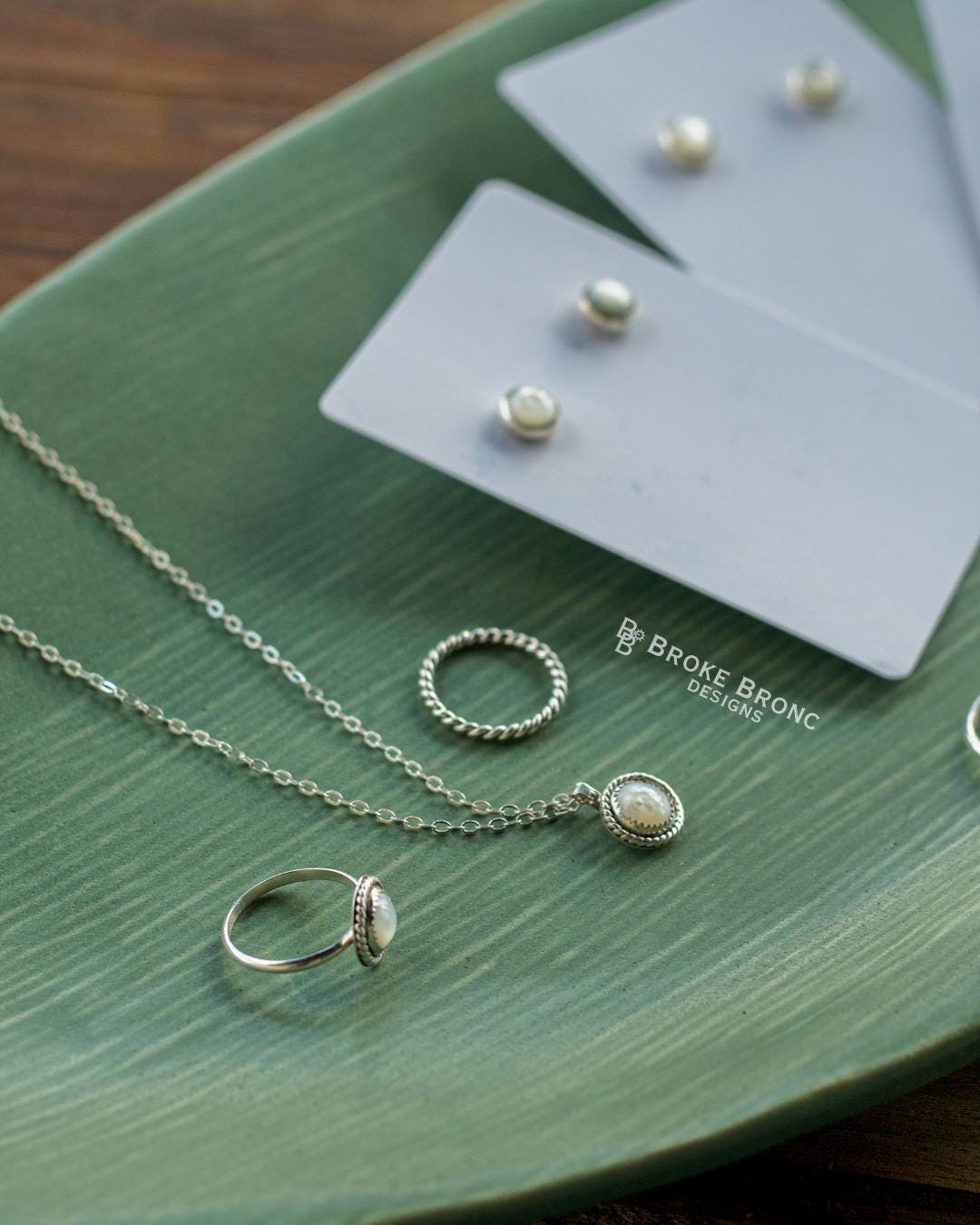 Mother of Pearl Sterling Silver Necklace